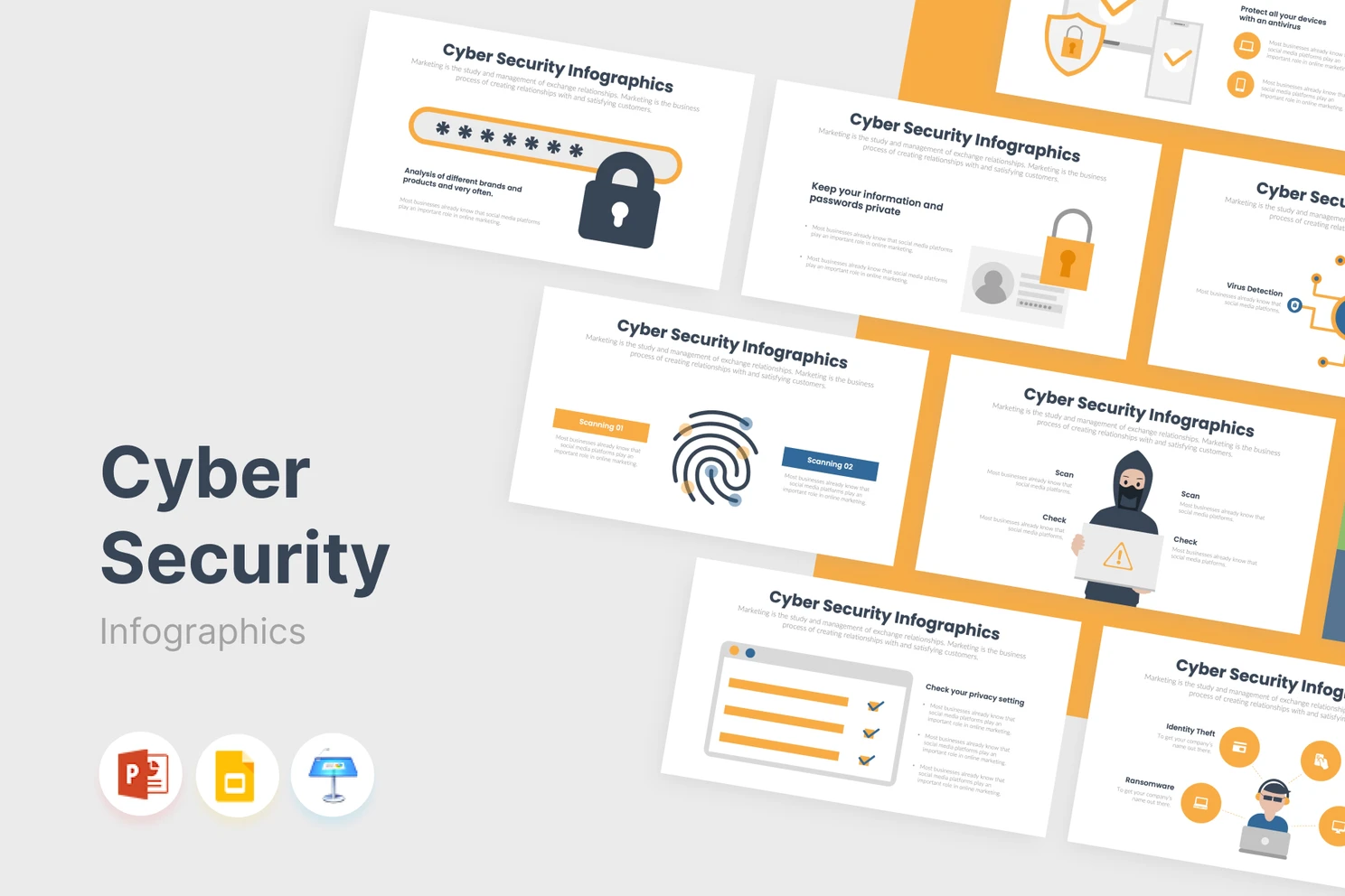 Cyber Security Infographics - Slidepy - Best Infographic Templates